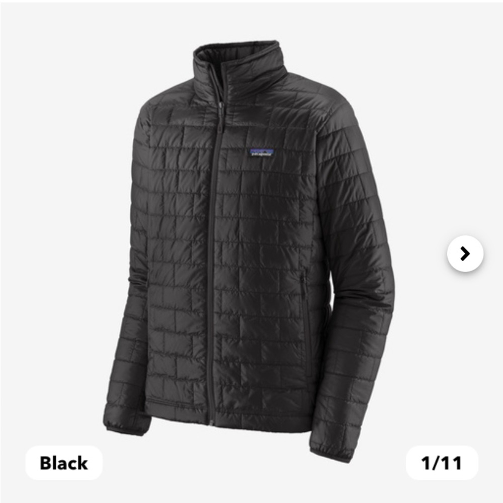 NWT Men’s Black Patagonia Nanojacket! BRAND NEW!!!